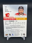2015 UPPER DECK SP AUTHENTIC - FUTURE WATCH AUTO - E. POIRIER - #234 - #'D/999 - AUTOGRAPH - RC