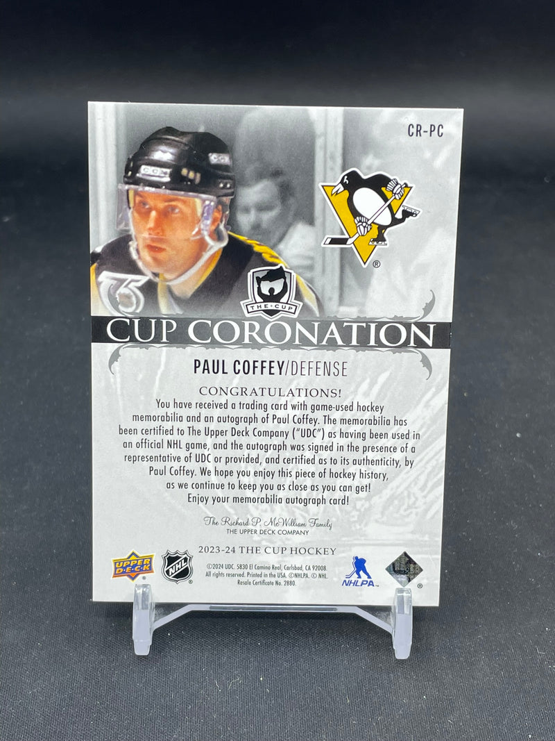 2023 UPPER DECK THE CUP - CUP CORONATION - P. COFFEY - #CR-PC - #'D/10 - RELIC - AUTOGRAPH