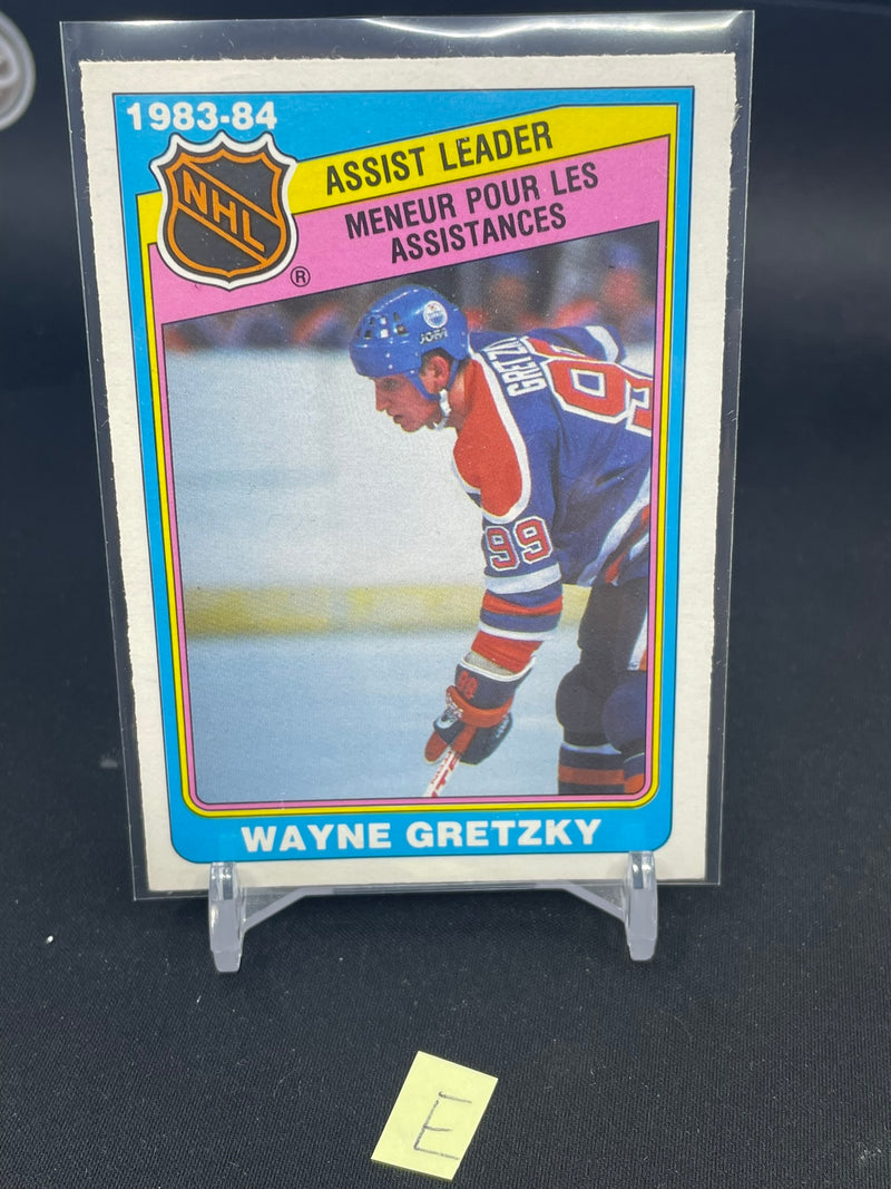 1984 O-PEE-CHEE - ASSIST LEADER - W. GRETZKY -