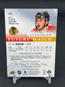 2015 UPPER DECK SP AUTHENTIC - FUTURE WATCH AUTO - K. BAUN - #243 - #'D/999 - AUTOGRAPH - RC