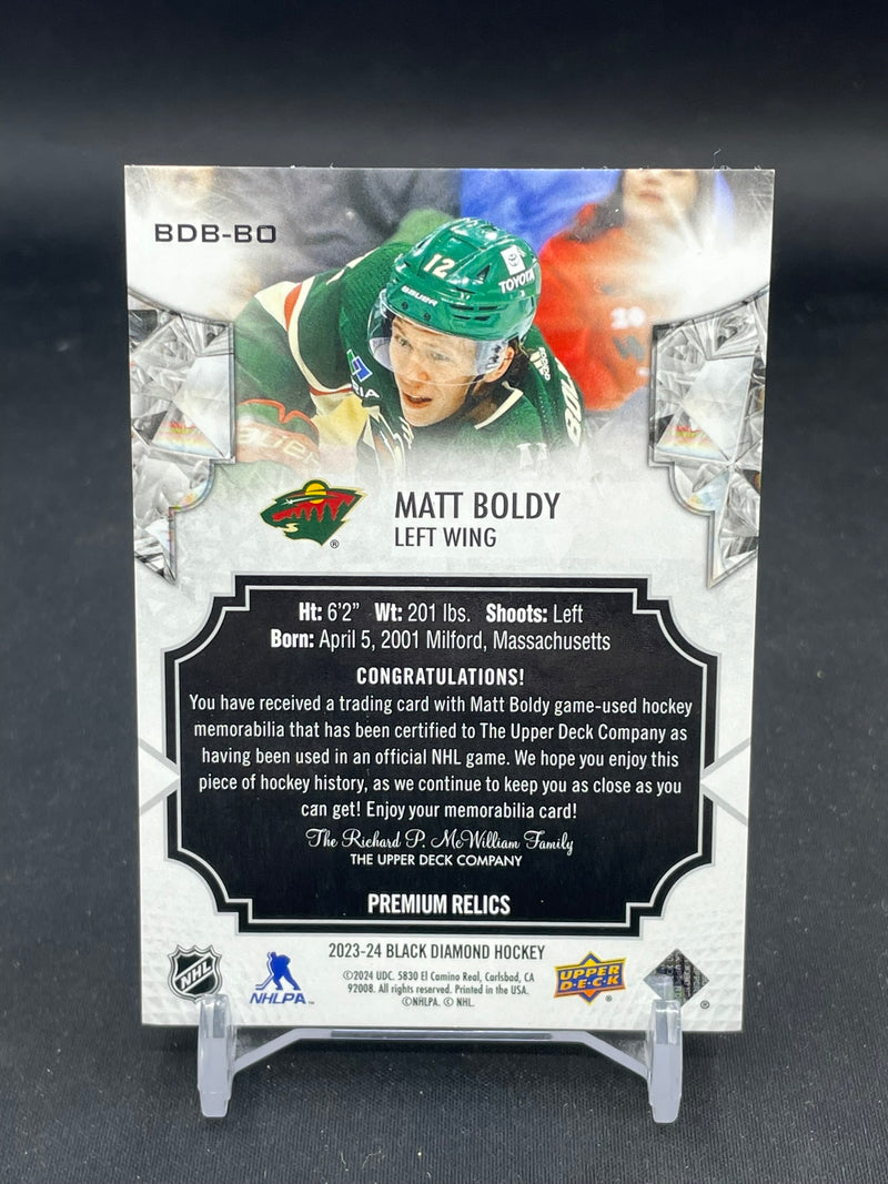 2023 UPPER DECK BLACK DIAMOND - PREMIUM RELICS - M. BOLDY - #BDB-BO - #'D/25 - RELIC