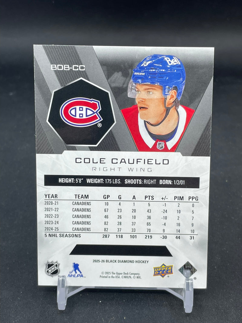 2025 UPPER DECK BLACK DIAMOND - C. CAUFIELD - #BOB-CC - #'D/349
