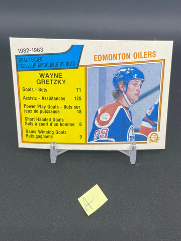 1983 O-PEE-CHEE - GOAL LEADER - W. GRETZKY - #22