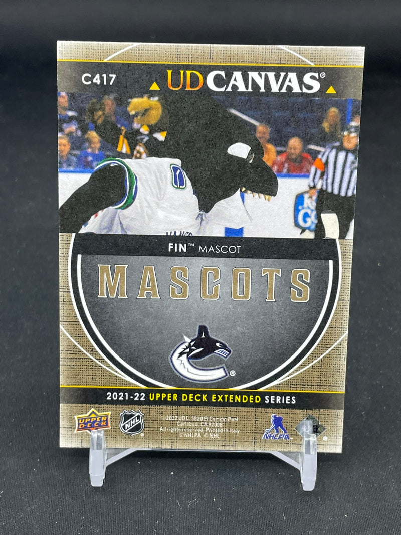 2021 UPPER DECK EXTENDED SERIES - UD CANVAS - MASCOTS - FIN -