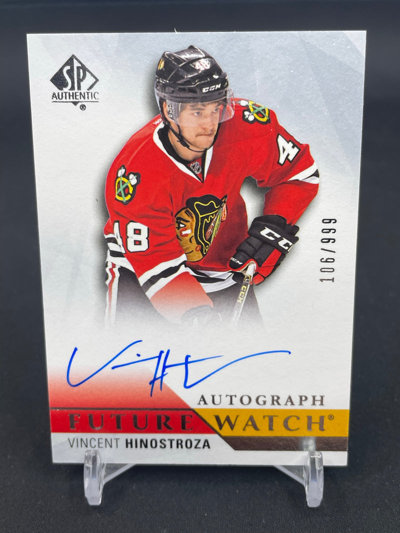 2015 UPPER DECK SP AUTHENTIC - FUTURE WATCH AUTO - V. HINOSTROZA - #279 - #'D/999 - AUTOGRAPH - RC