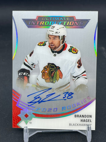 2020 UPPER DECK ULTIMATE - ULTIMATE INTRODUCTIONS - B. HAGEL - #UI-15 - AUTOGRAPH - RC