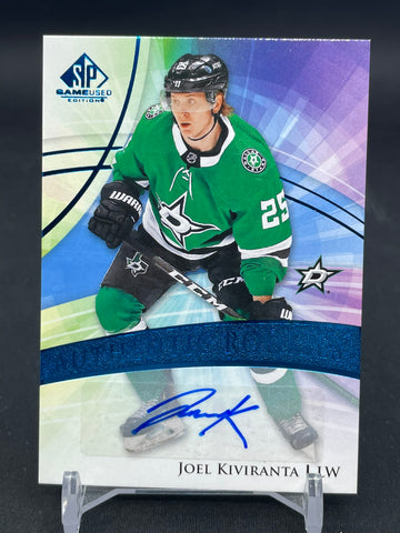 2020 UPPER DECK SP GAME USED - AUTHENTIC ROOKIES - J. KIVIRANTA - #145 - AUTOGRAPH - RC