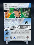 2020 UPPER DECK SP GAME USED - AUTHENTIC ROOKIES - J. KIVIRANTA -