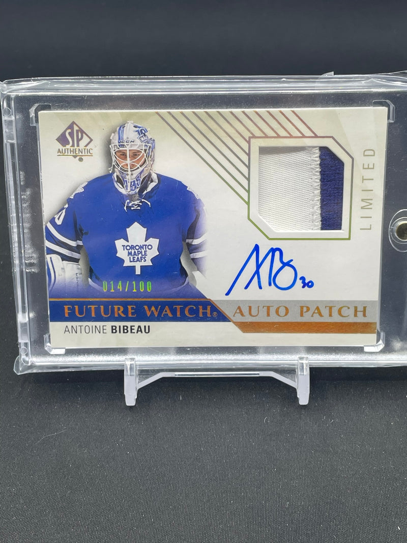 2015 UPPER DECK SP AUTHENTIC - LIMITED FUTURE WATCH AUTO PATCH - A. BIBEAU - #229 - #'D/100 - AUTOGRAPH - RELIC - RC