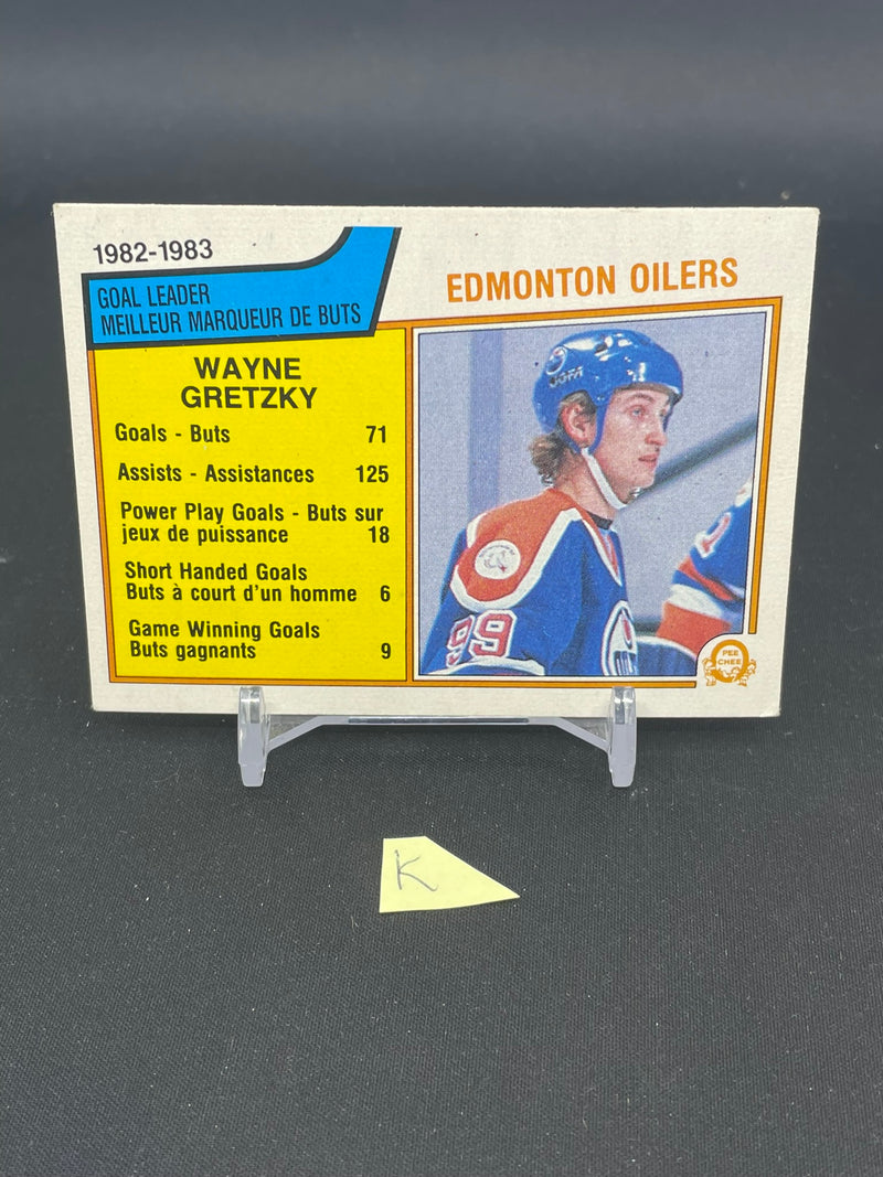 1983 O-PEE-CHEE - GOAL LEADER - W. GRETZKY -