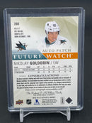 2015 UPPER DECK SP AUTHENTIC - LIMITED FUTURE WATCH AUTO PATCH - N. GOLDOBIN - #266 - #'D/100 - RELIC - AUTOGRAPH - RC