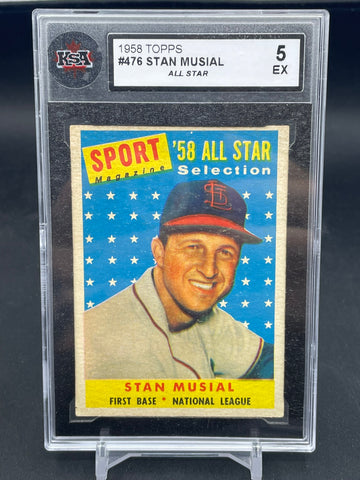 1958 TOPPS - S. MUSIAL - #476 - KSA 5