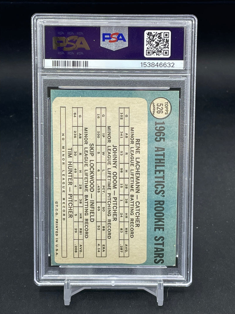 1965 TOPPS - ATHLETICS ROOKIES - R. LACHEMANN / J. ODOM / S. LOCKWOOD / J. HUNTER -
