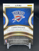 2023 PANINI SELECT - PRIME SELECTIONS - GREEN PRIZM - C. WALLACE - #PS-WLC - #'D/5 - RELIC - AUTOGRAPH - RC