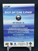 2015 UPPER DECK SP AUTHENTIC - SIGN OF THE TIMES - M. MOULSON -