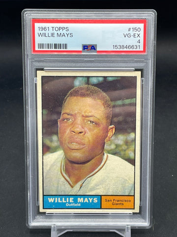 1961 TOPPS - W. MAYS - #150 - PSA 4