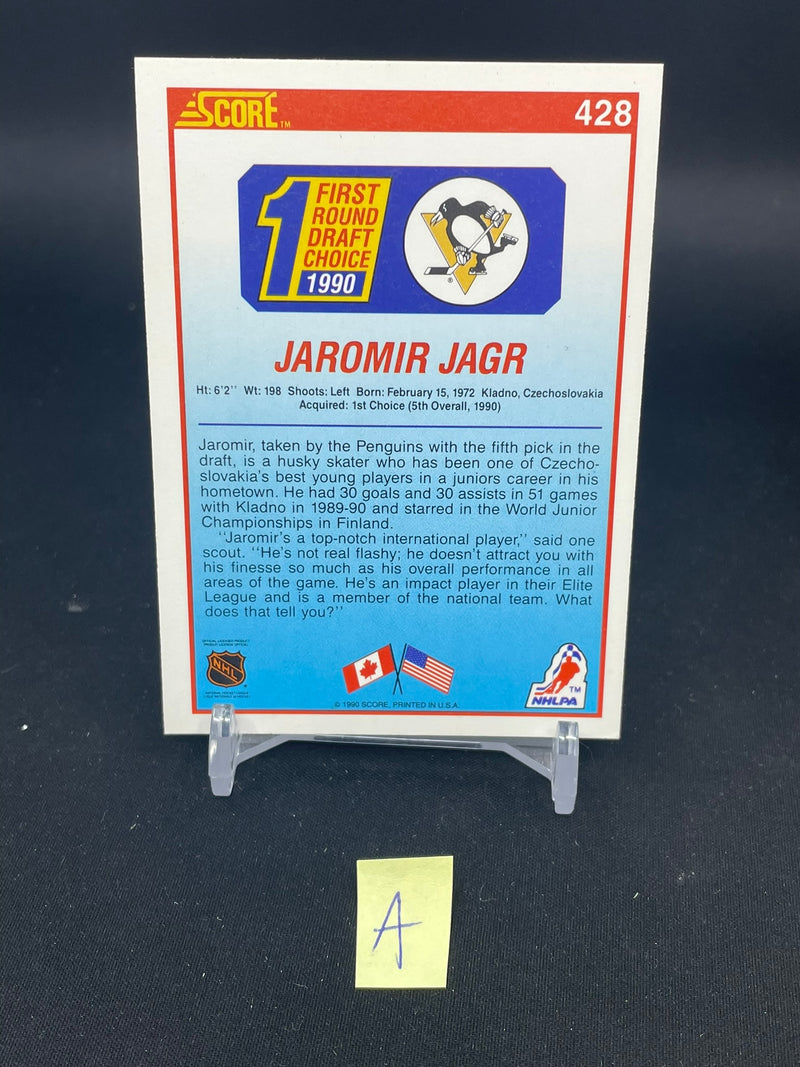1990 SCORE - 1ST ROUND DRAFT CHOICE - JAROMIR JAGR -