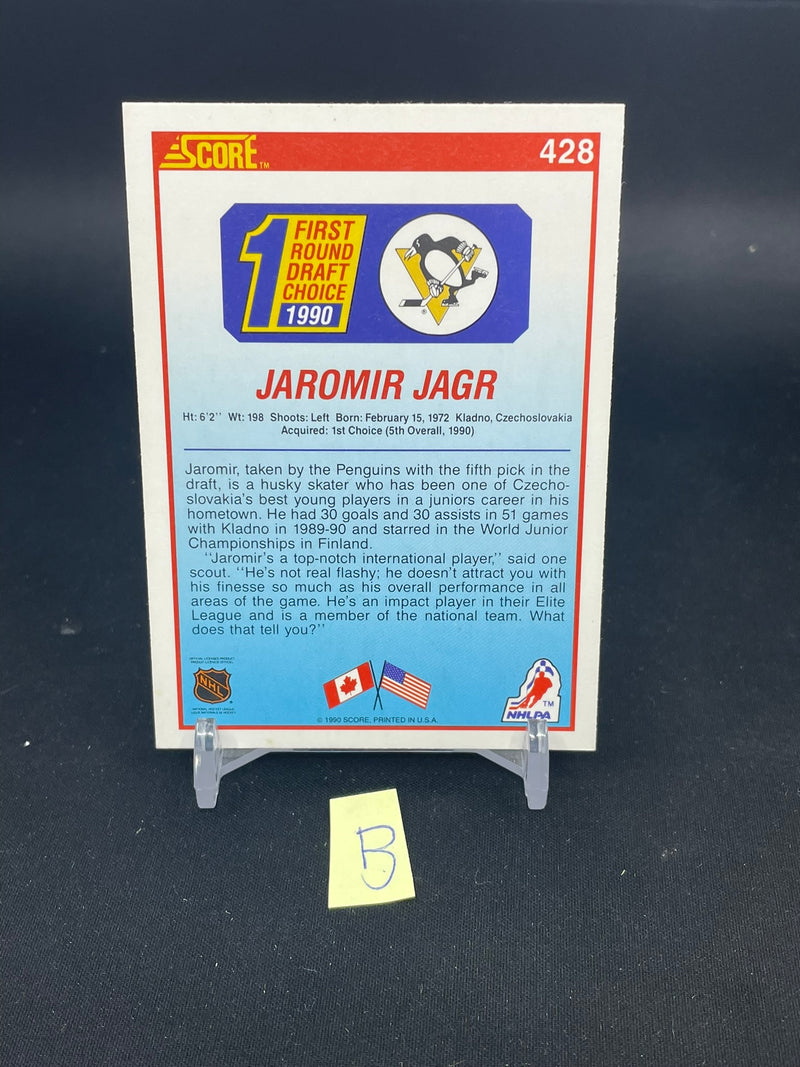 1990 SCORE - 1ST ROUND DRAFT CHOICE - JAROMIR JAGR -