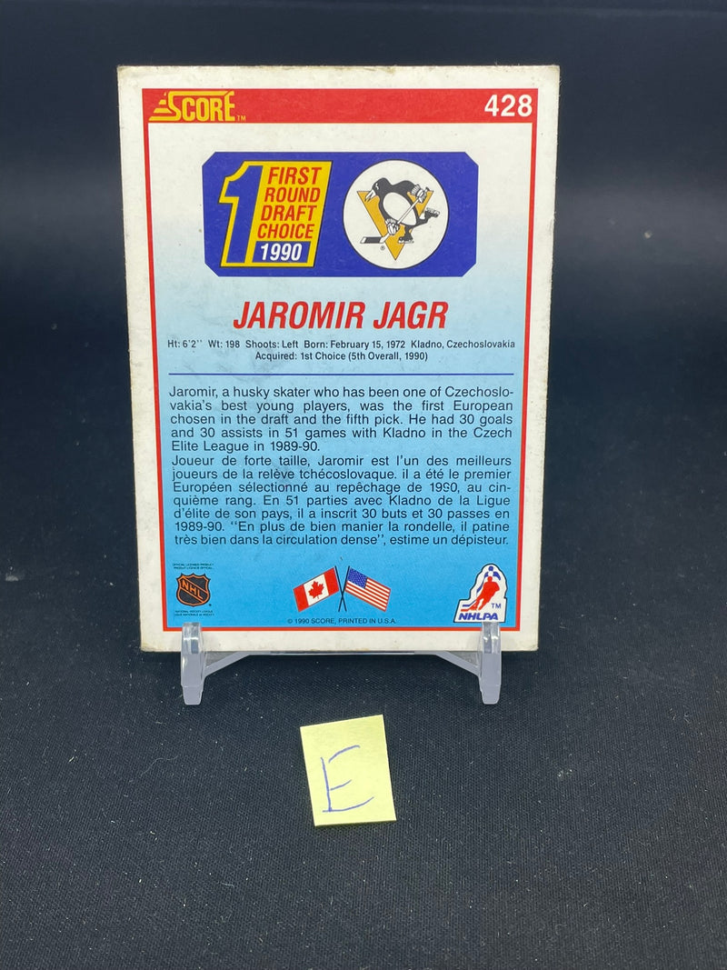 1990 SCORE - 1ST ROUND DRAFT CHOICE - JAROMIR JAGR -