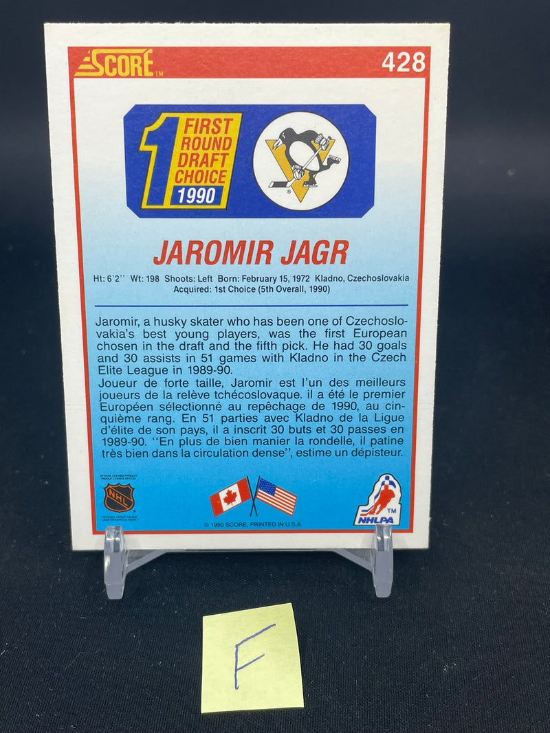 1990 SCORE - 1ST ROUND DRAFT CHOICE - JAROMIR JAGR -