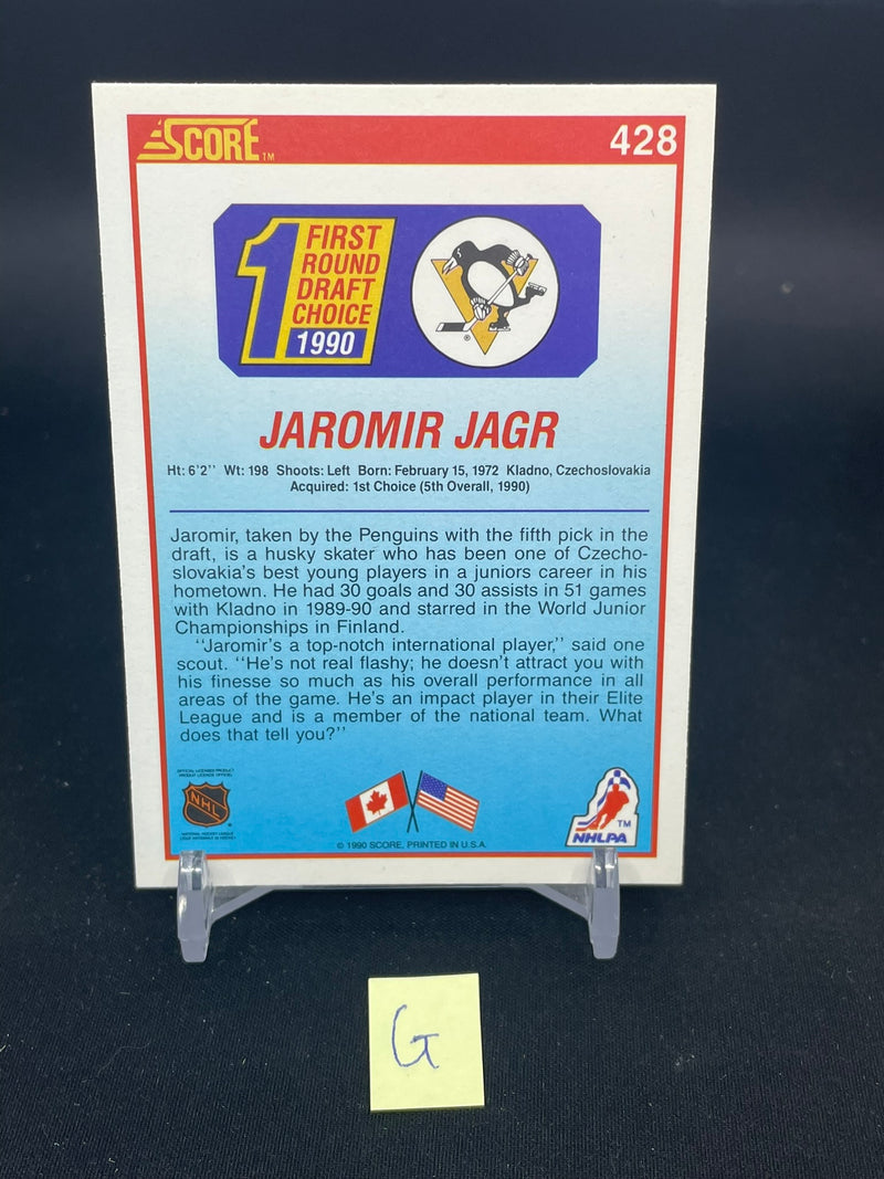 1990 SCORE - 1ST ROUND DRAFT CHOICE - JAROMIR JAGR -
