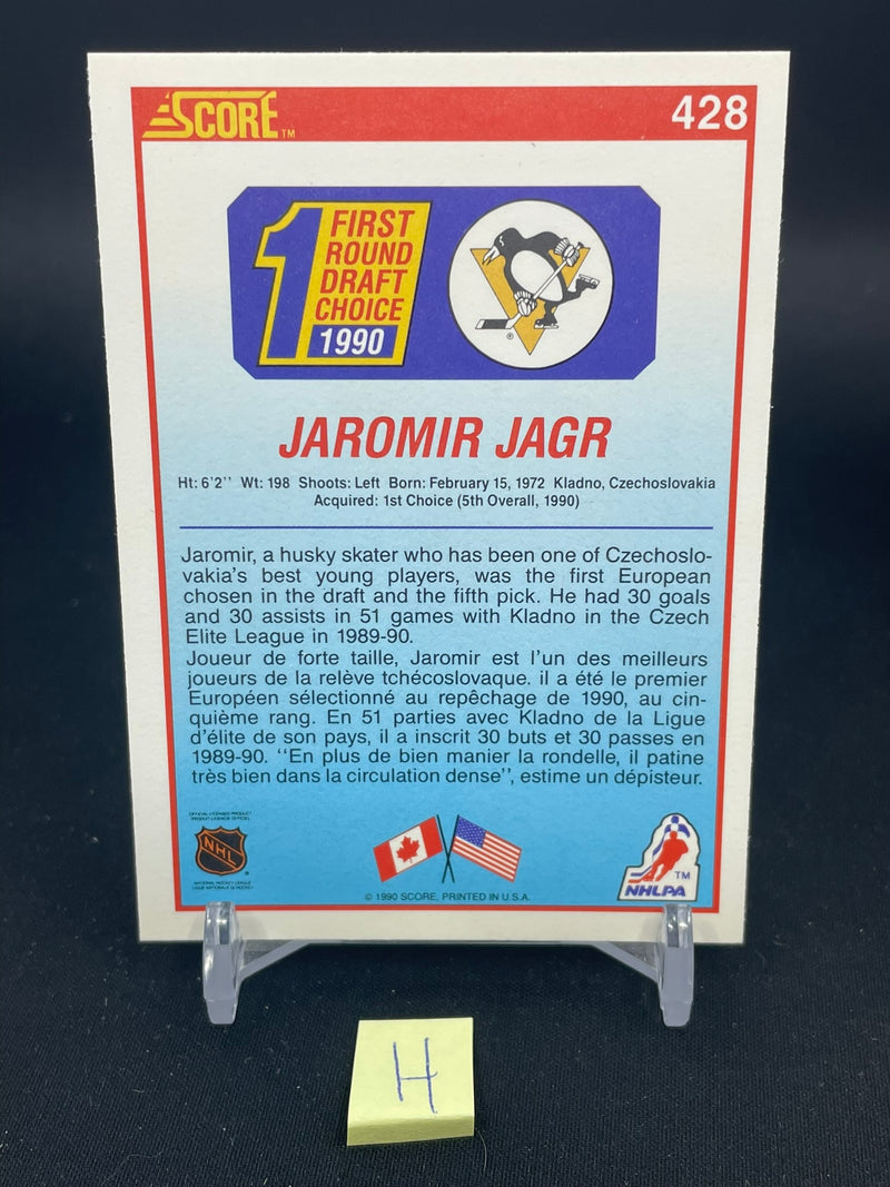 1990 SCORE - 1ST ROUND DRAFT CHOICE - JAROMIR JAGR -