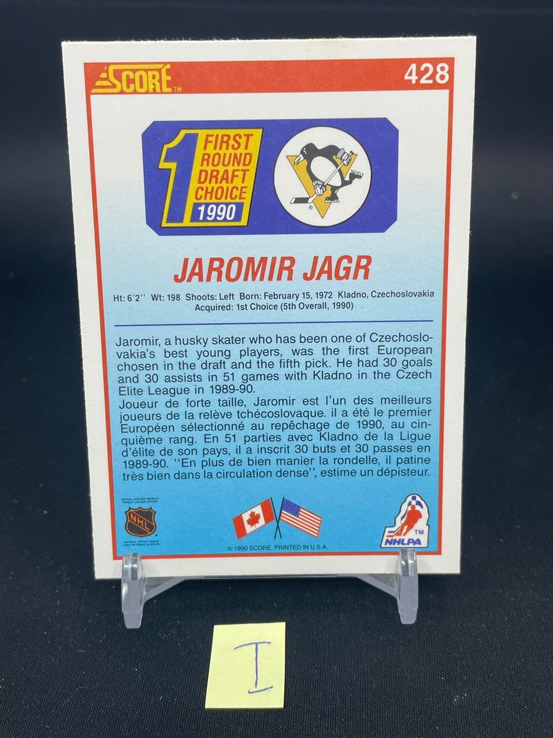 1990 SCORE - 1ST ROUND DRAFT CHOICE - JAROMIR JAGR -