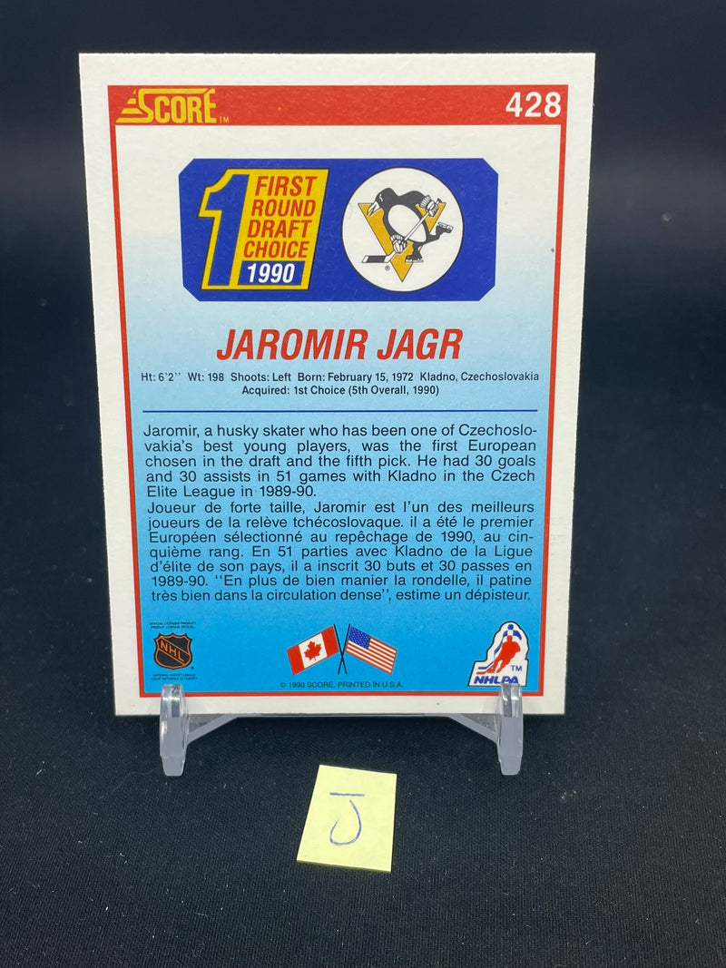 1990 SCORE - 1ST ROUND DRAFT CHOICE - JAROMIR JAGR -