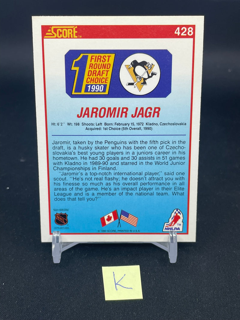 1990 SCORE - 1ST ROUND DRAFT CHOICE - JAROMIR JAGR -