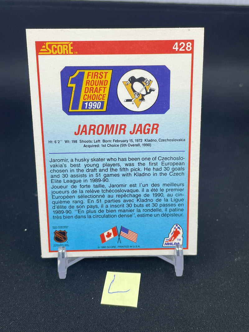 1990 SCORE - 1ST ROUND DRAFT CHOICE - JAROMIR JAGR -