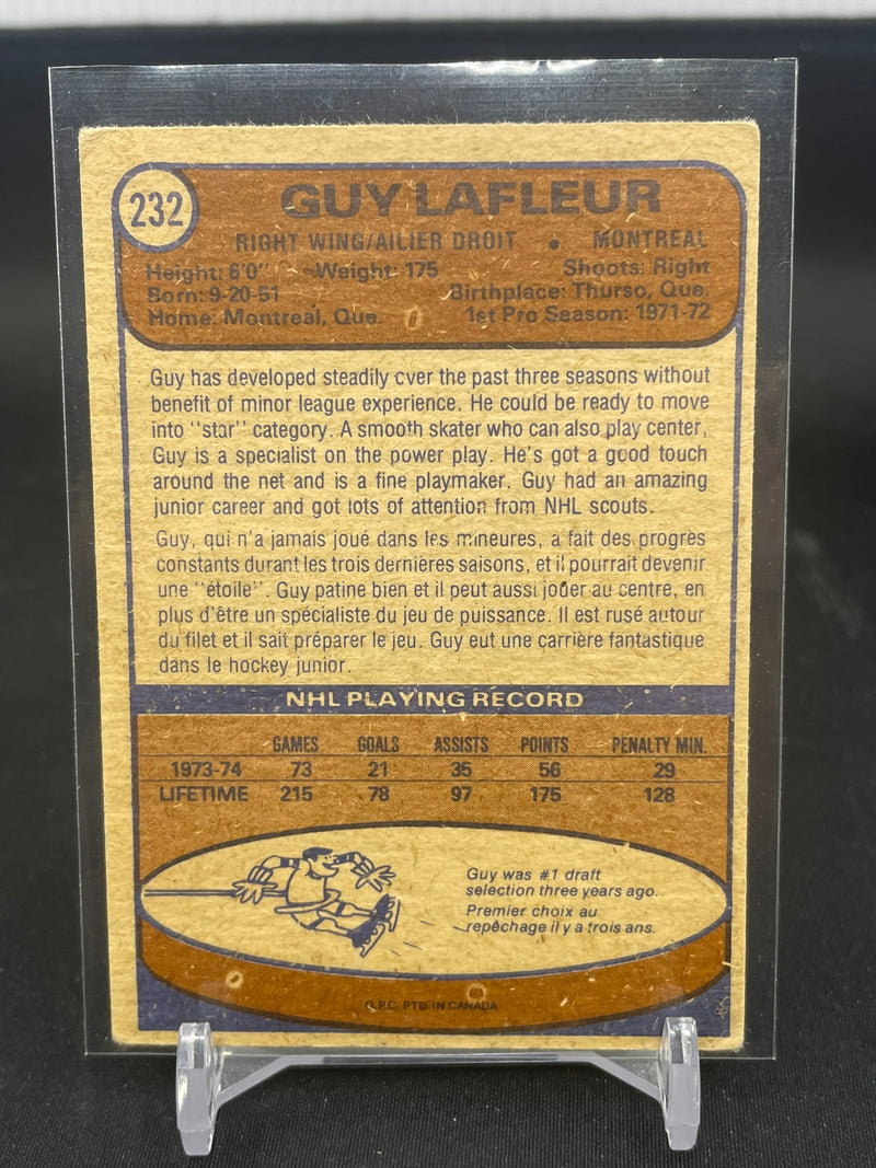 1974 O-PEE-CHEE - G. LAFLEUR -