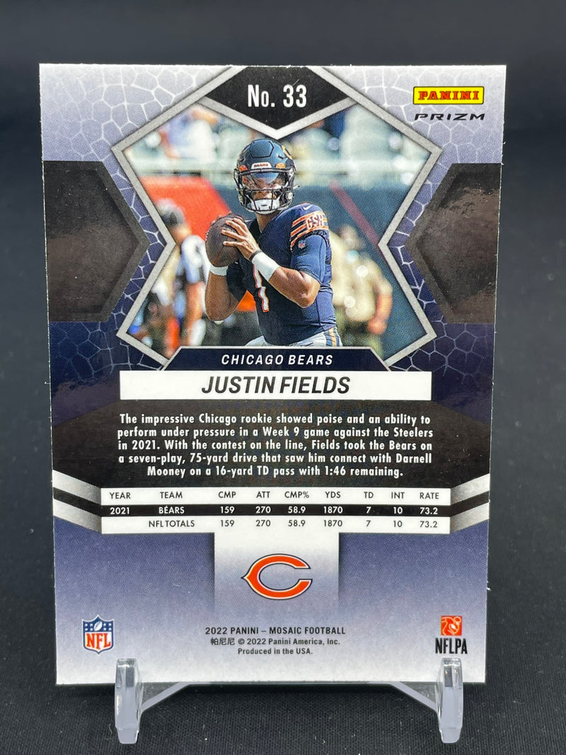 2022 PANINI MOSAIC - RED SPARKLE PRIZM - J. FIELDS -