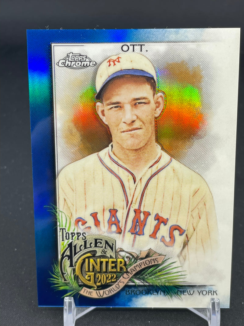 2022 TOPPS ALLEN & GINTER CHROME - BLUE REFRACTOR - M. OTT - #109 - #'D/150
