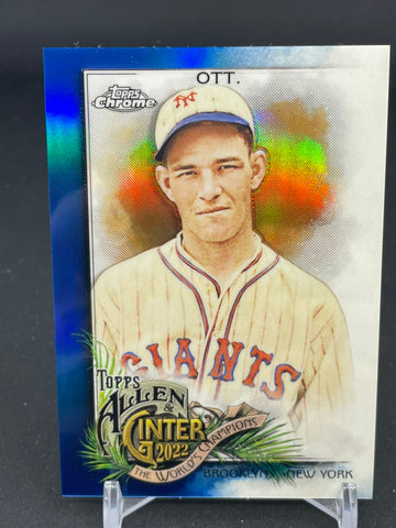 2022 TOPPS ALLEN & GINTER CHROME - BLUE REFRACTOR - M. OTT - #109 - #'D/150