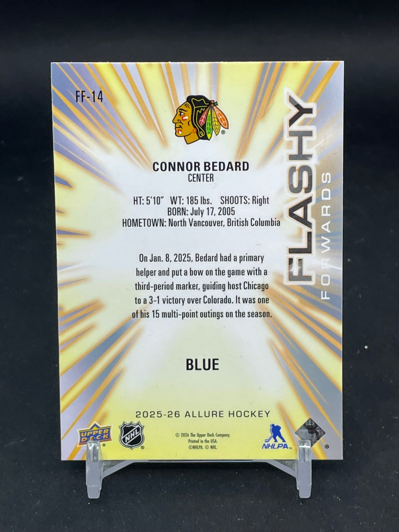 2025 UPPER DECK ALLURE - BLUE - FLASHY FORWARDS - C. BEDARD -