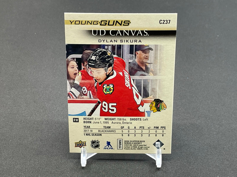 2018 UPPER DECK SERIES TWO - UD CANVAS - YOUNG GUNS - D. SIKURA -