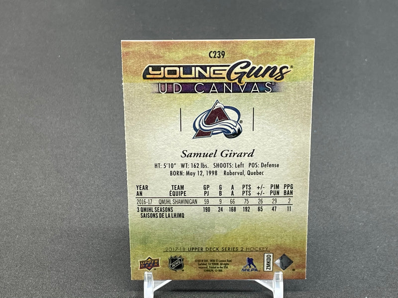 2017 UPPER DECK SERIES TWO - UD CANVAS - YOUNG GUNS - S. GIRARD -