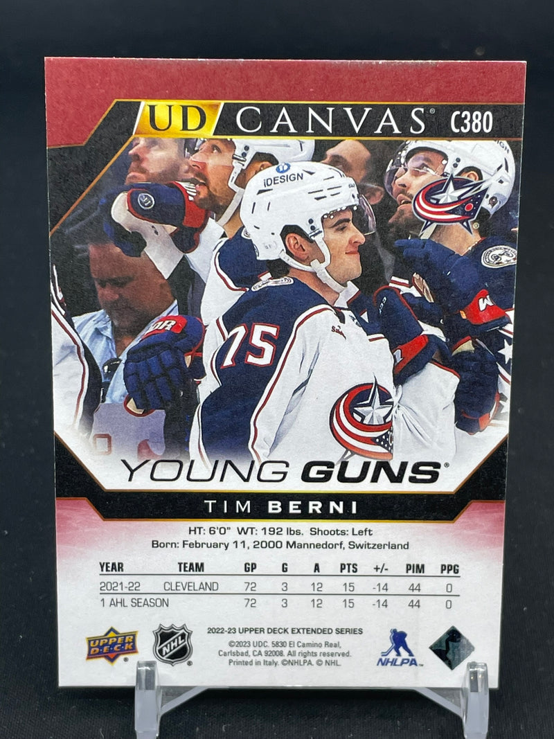 2022 UPPER DECK EXTENDED SERIES - UD CANVAS - YOUNG GUNS - T. BERNI