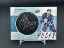 2016 UPPER DECK TRILOGY - SIGNATURE PUCKS - J. MORRISSEY -
