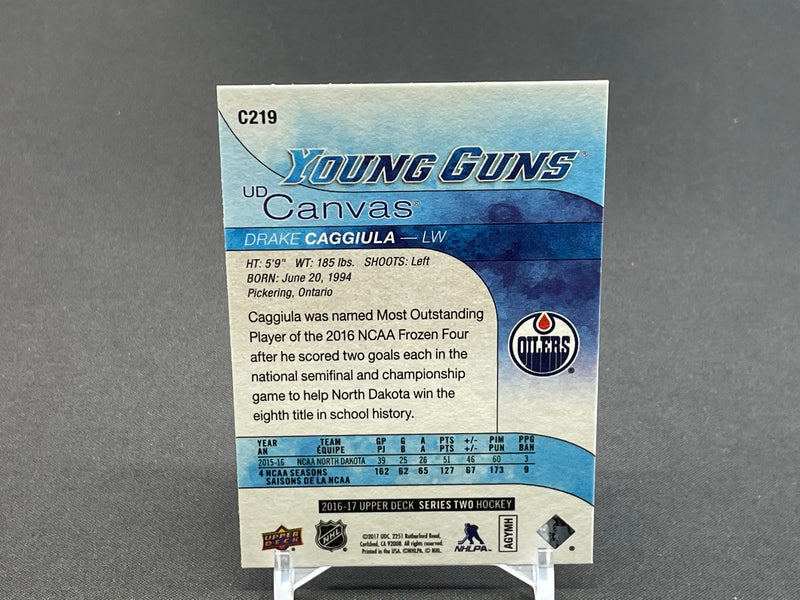 2016 UPPER DECK SERIES TWO - UD CANVAS - YOUNG GUNS - D. CAGGIULA -