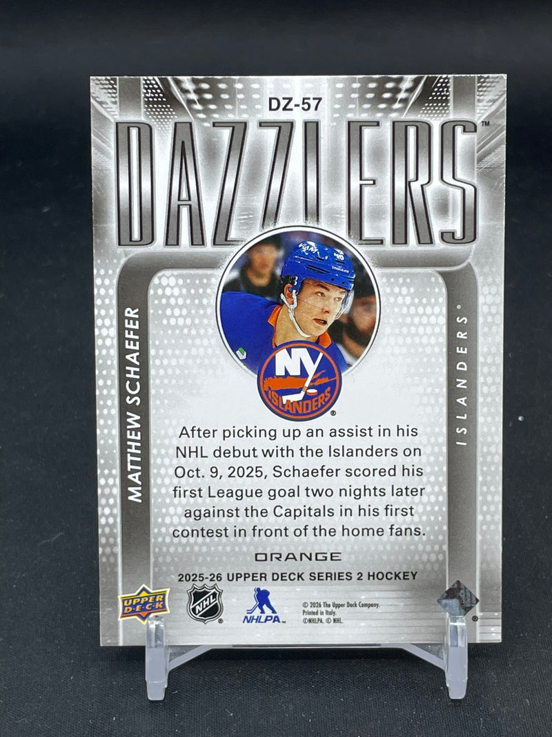 2025 UPPER DECK SERIES TWO - ORANGE DAZZLERS - M. SCHAEFER -