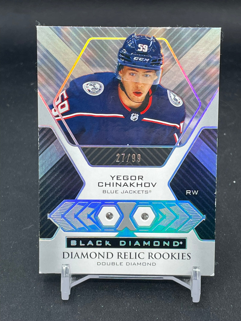 2021 UPPER DECK BLACK DIAMOND - DIAMOND RELIC ROOKIES - Y. CHINAKHOV - #BDR-YC - #'D/99 - DOUBLE DIAMOND RELIC - RC