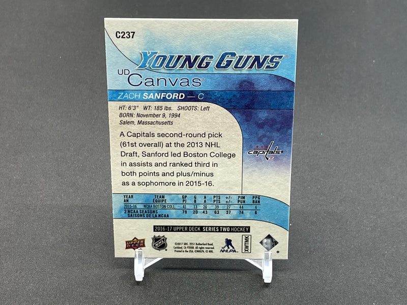 2016 UPPER DECK SERIES TWO - UD CANVAS - YOUNG GUNS - Z. SANFORD -