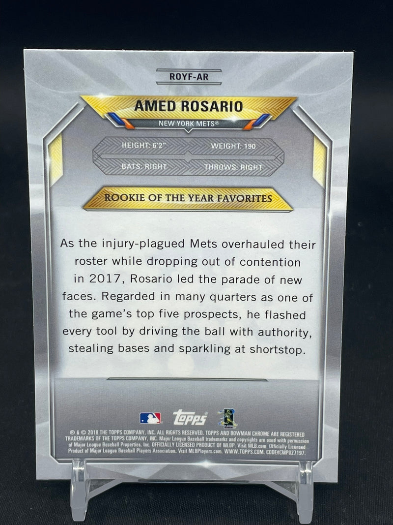 2018 TOPPS BOWMAN CHROME - ROY FAVORITES - A. ROSARIO -