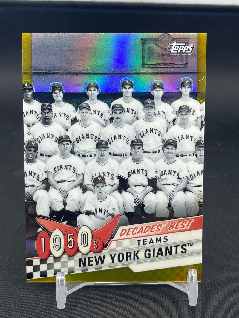 2020 TOPPS SILVER PACK - GOLD - DECADES' BEST - 1950'S NEW YORK GIANTS - #DBC-5 - #'D/50