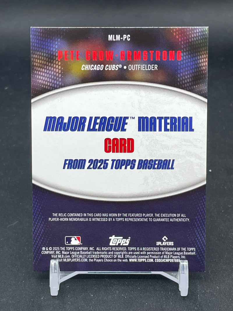 2025 TOPPS SERIES TWO - MAJOR LEAGUE MATERIAL - P. CROW-ARMSTRONG -