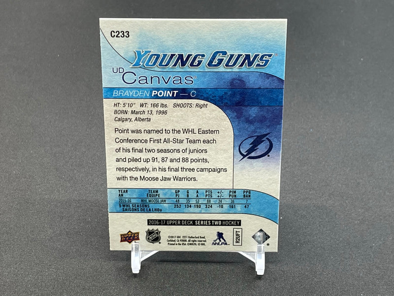2016 UPPER DECK SERIES TWO - UD CANVAS - YOUNG GUNS - B. POINT -