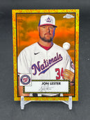 2021 TOPPS CHROME PLATINUM ANNIVERSARY - ORANGE & YELLOW ANNIVERSARY - J. LESTER - #231 - #'D/25
