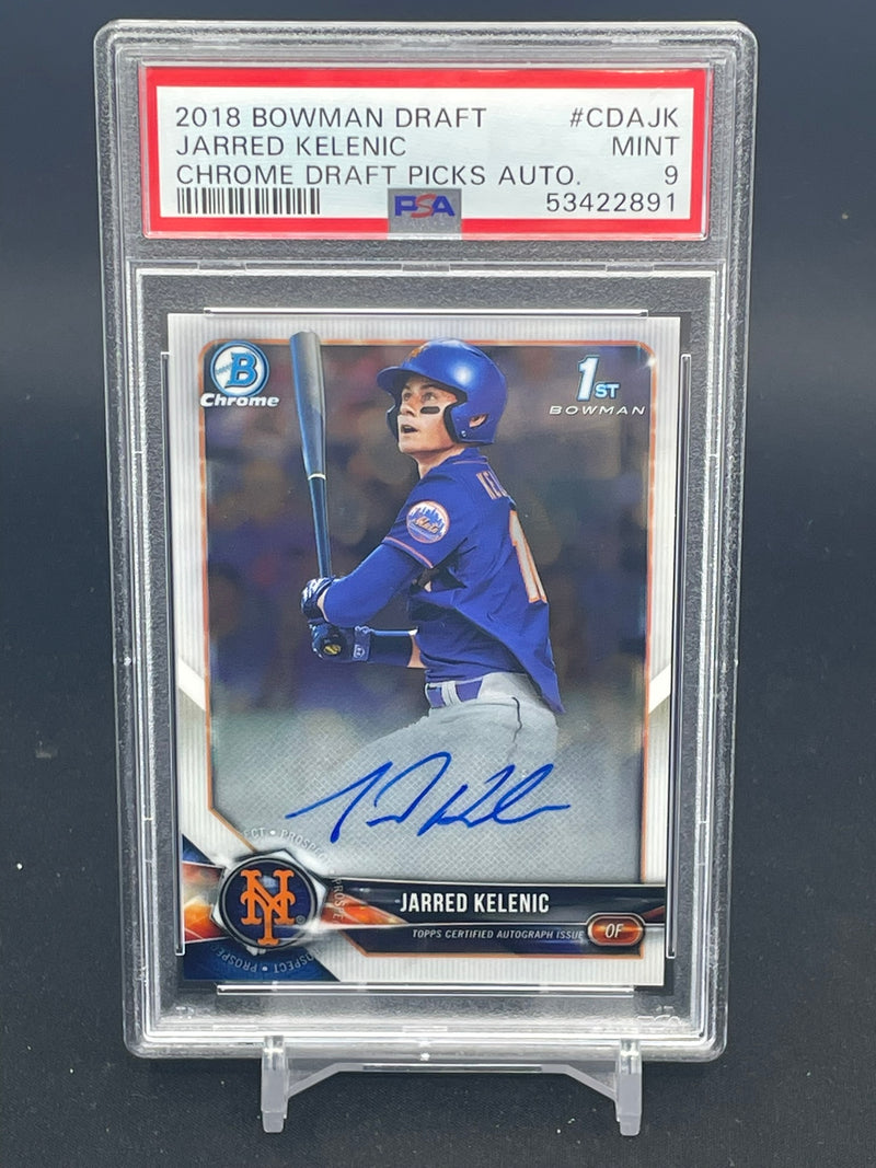 2018 TOPPS BOWMAN DRAFT - CHROME DRAFT PICKS AUTO 1ST BOWMAN - J. KELENIC -