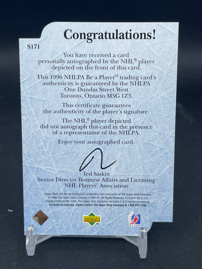 1996 UPPER DECK BE A PLAYER - ROOKIE QUOTEBOOK - D. ALFREDSSON -